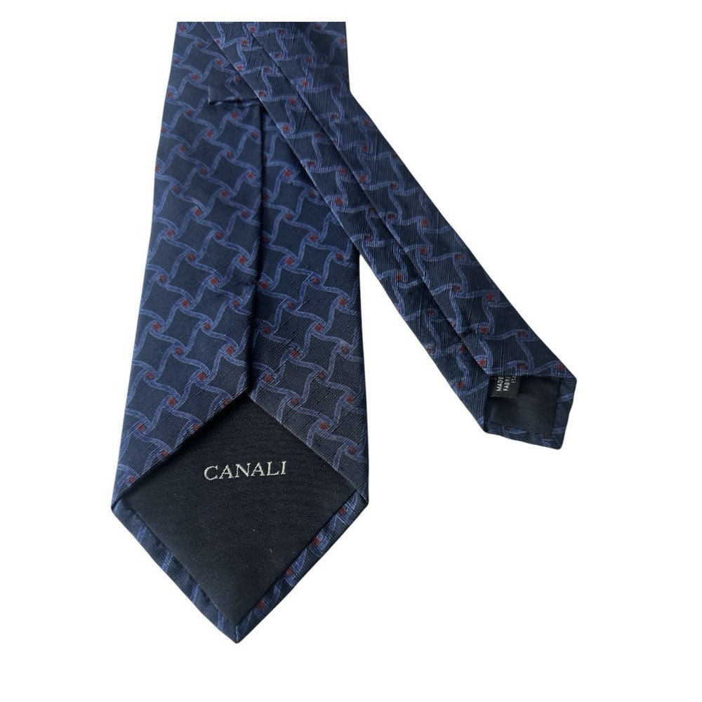 CANALI Tie 100% Silk Luxury Career Office